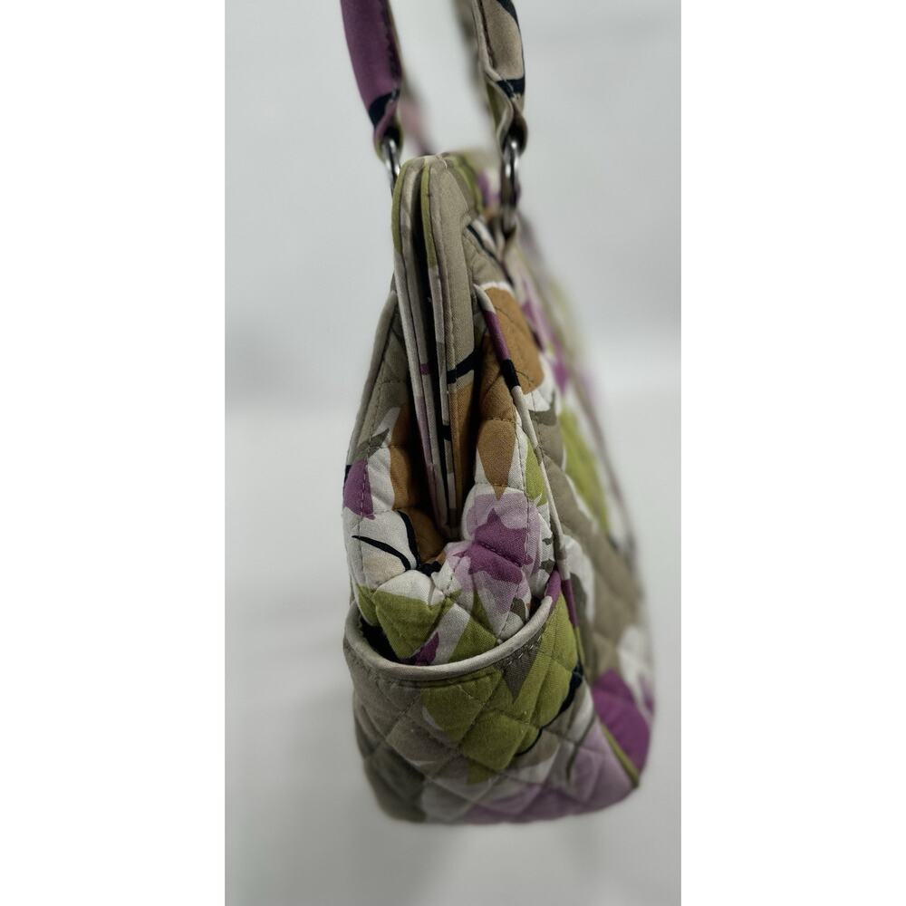 Vera Bradley Priscilla Pink Purse, Frame Bag, Soft Pink White Magnetic, Retired - Picture 7 of 16